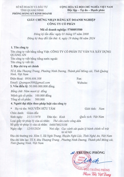 Giấy phép kinh doanh